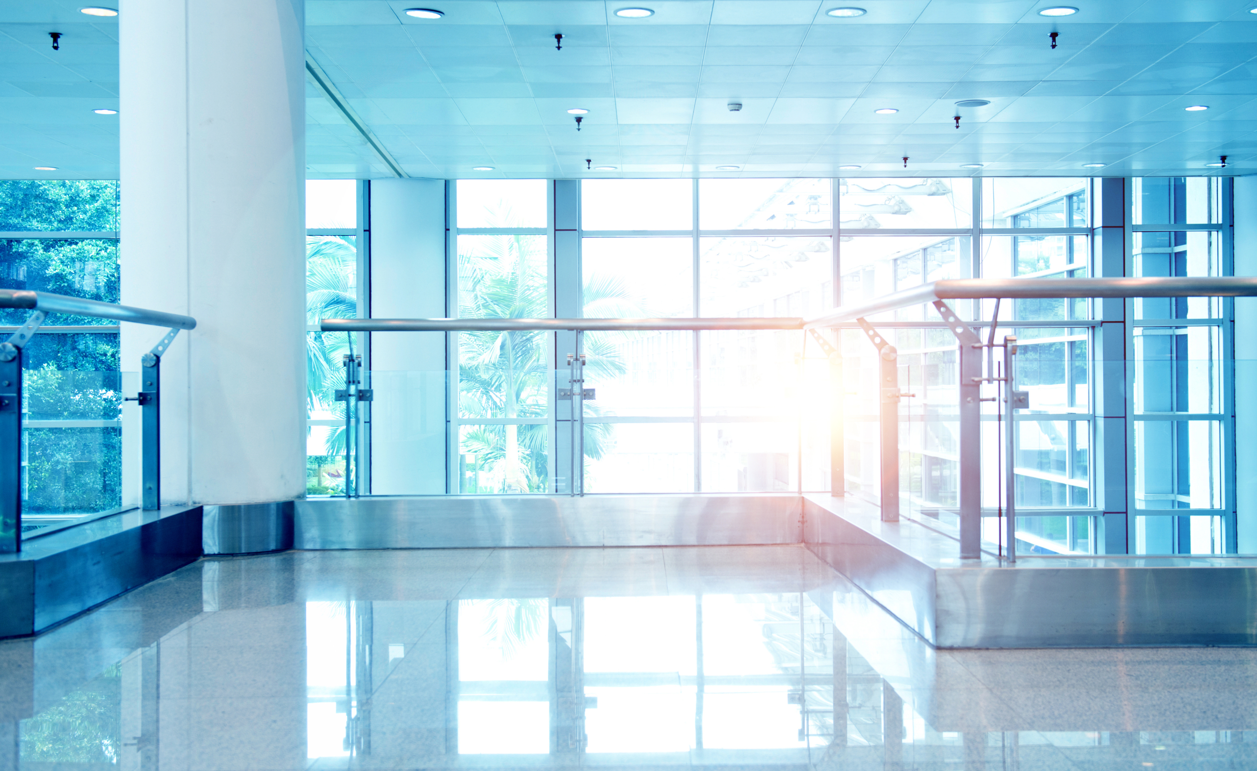 moden medical office building stair landing