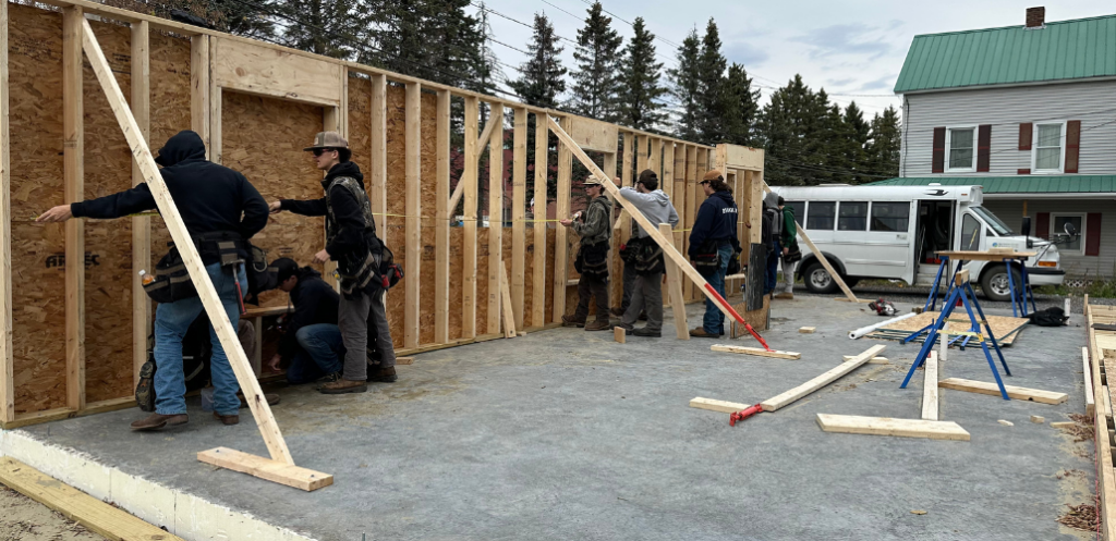 Affordable housing unit under construction in Vermont